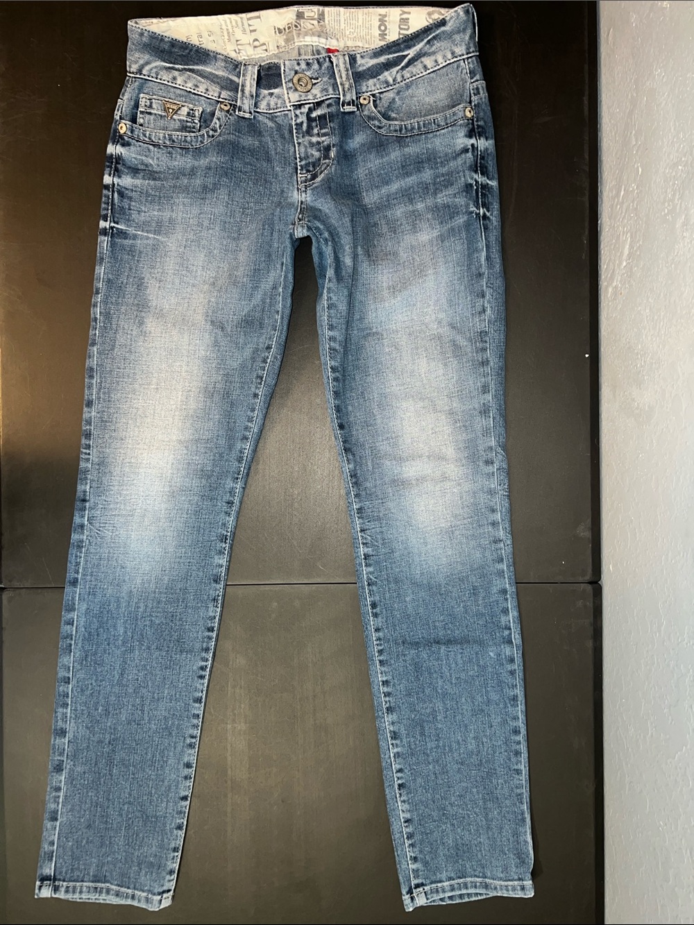 Guess Light Blue Skinny Jeans - Faded Denim